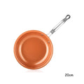 8/10/12 Inch Copper Non-Stick Fry Pan Cooking Pans for Egg,Steak,Fish,Cooking,Frying Fit General Use Gas and Induction Cooker