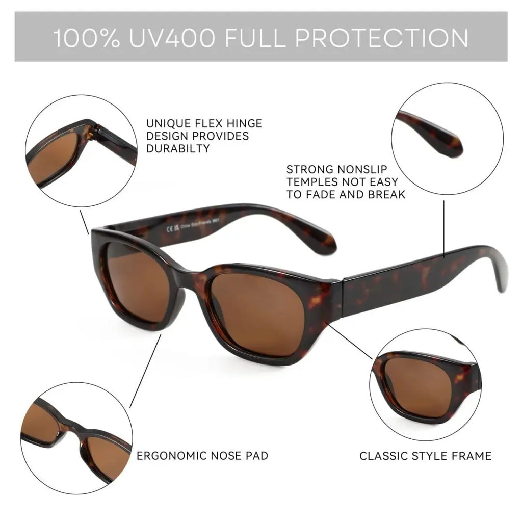 ZENOTTIC Womens Sunglasses Polarized Sun Glasses Trendy Cat Eye UV400 Protection