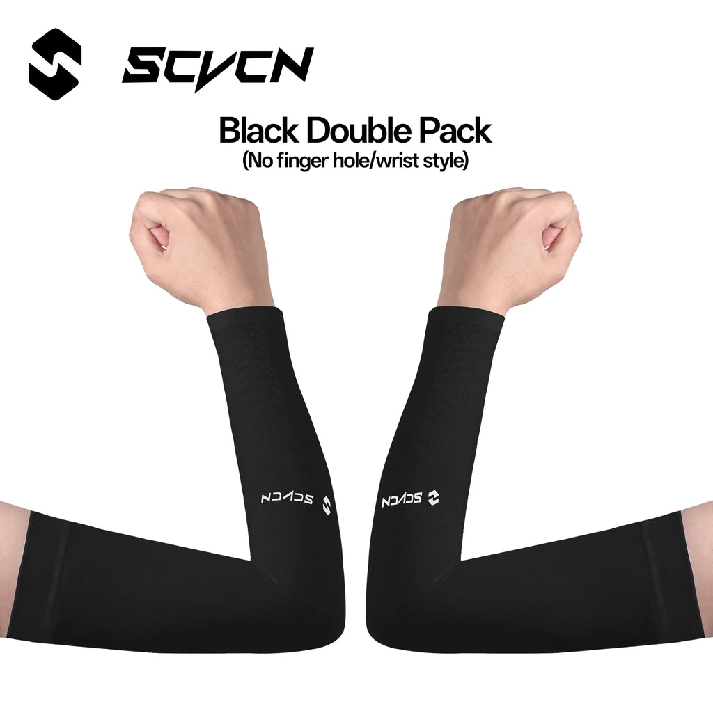 SCVCN 1Pair Breathable Hand Cover Cooling 1Pair Arm Sleeves UPF50+ Sun Protection Outdoor Cycling Sun BikingIce Fabric Sleeve