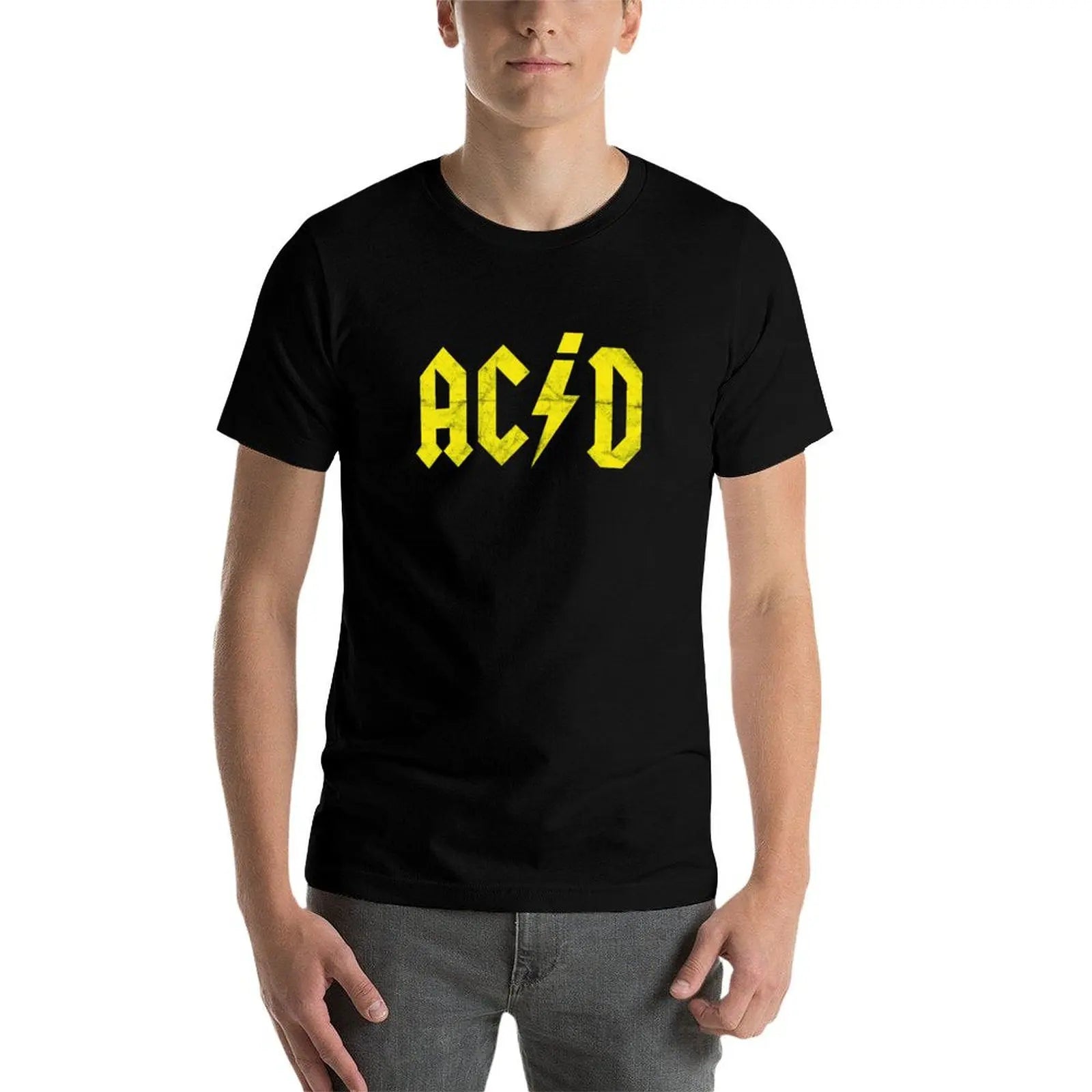 Acid House 90s Retro Techno Rave DJ Producer Vintage T-Shirt Art Pattern Printed Casual Top