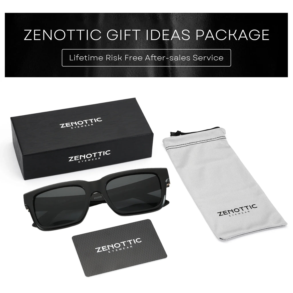 ZENOTTIC 2026 New Fashion Square Polarized Sunglasses Women Men UV400 Protection Shade Rectangle Sun Glasses