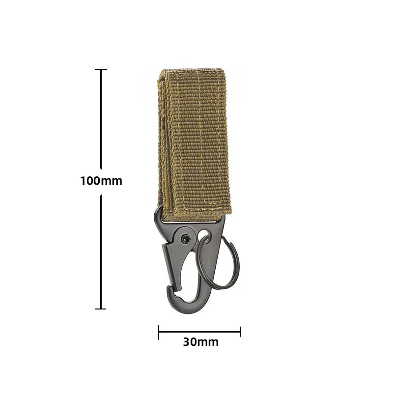 Carabiner High Strength Nylon Key Hook Military Webbing Buckle Hanging System Belt Buckle Hanging Camping Metal Accessories