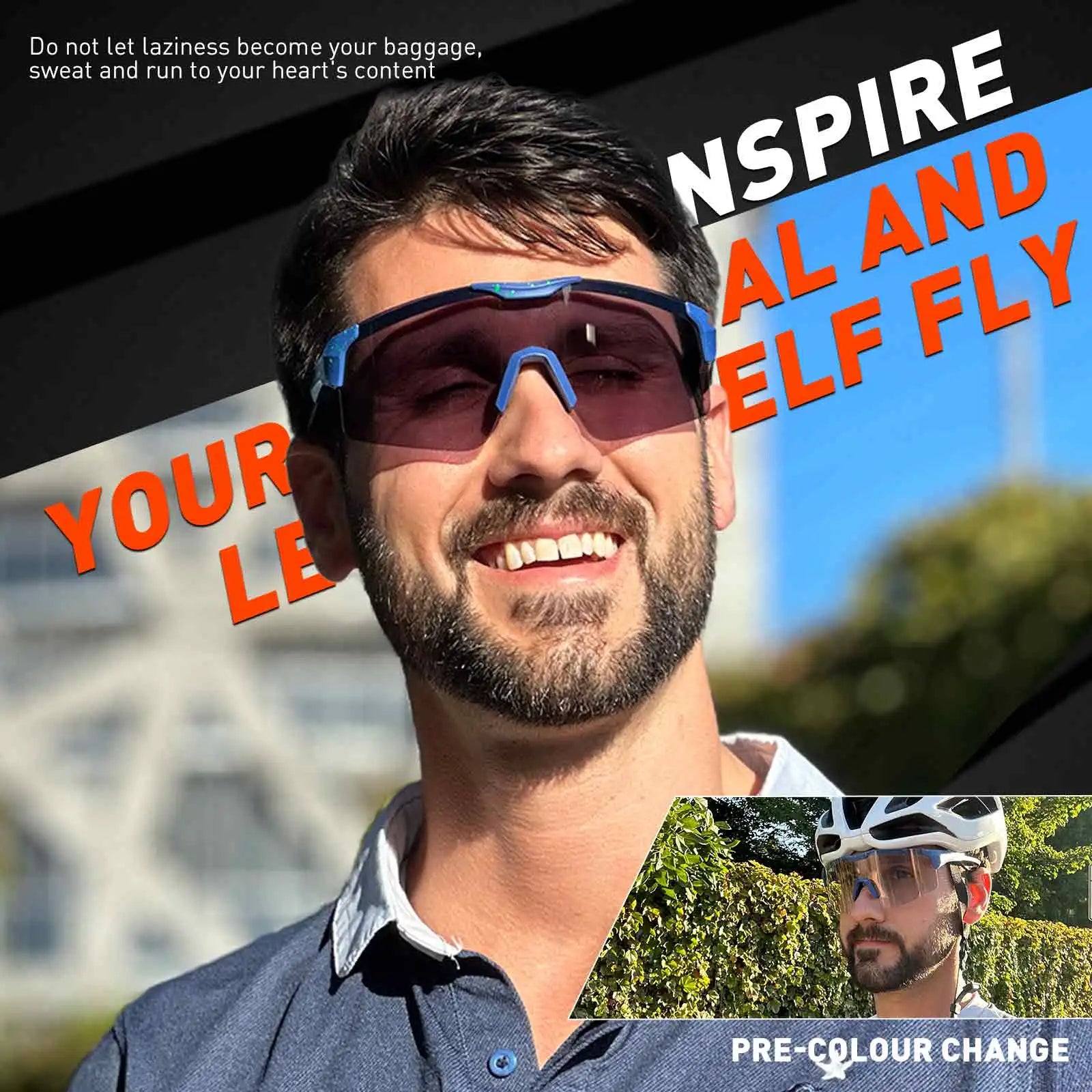 SCVCN Photochromic Sport Sunglasses Night Riding Glasses Men Women Outdoor Travel Driving Fishing Hiking Bike Cycling Eyewear