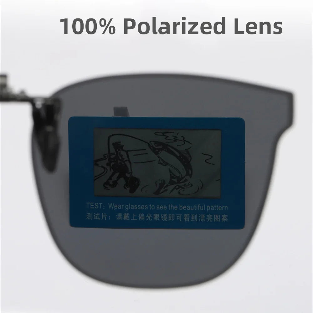 VIVIBEE Big Size Flip up Clip on Sunglasses Polarized Men Classic UV400 Photochromic Lens Sun Glasses for Women