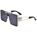 New Stylish Sunglasses with Oversized Frames, Trendy Metal Design, Perfect for Fashion Shows and Cool Street Style