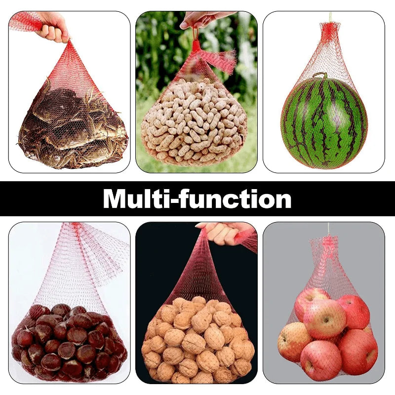 100 Pieces Heavy Duty Plastic Garden Protection Netting Non Electric for Vertical Planting Watermelon Melon Hammock with Straps
