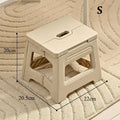 Portable Thickened Folding Stool Lightweight Space Saving Foot Stool For Home Outdoor Camping Fishing Simple Design
