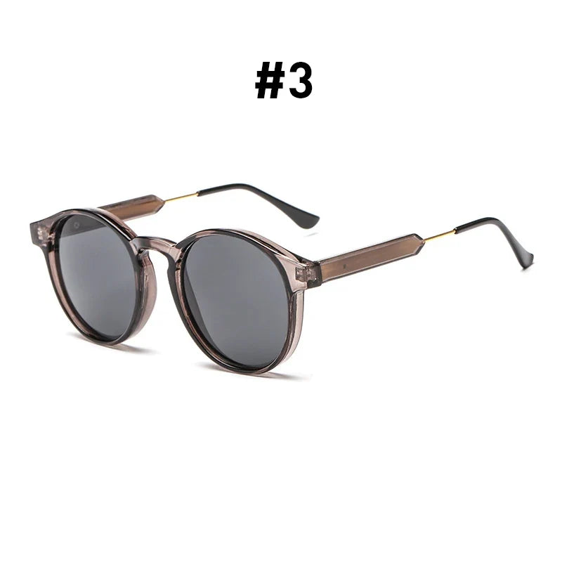 VIVIBEE Gothic Transparent Women Vintage Square Sunglasses 90s Round Sun Glasses 2026 Trending Products UV400 Men Shades
