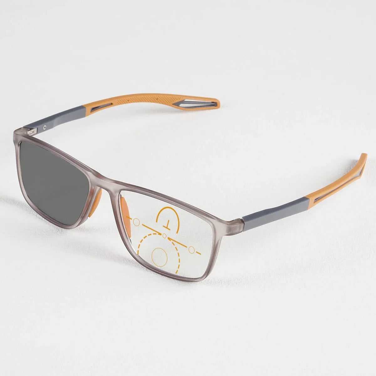Men Women Square Reading Glasses Progressive Multifocal Photochromic Customized Spring Hinge Comfortable Wear Clear Lens Readers