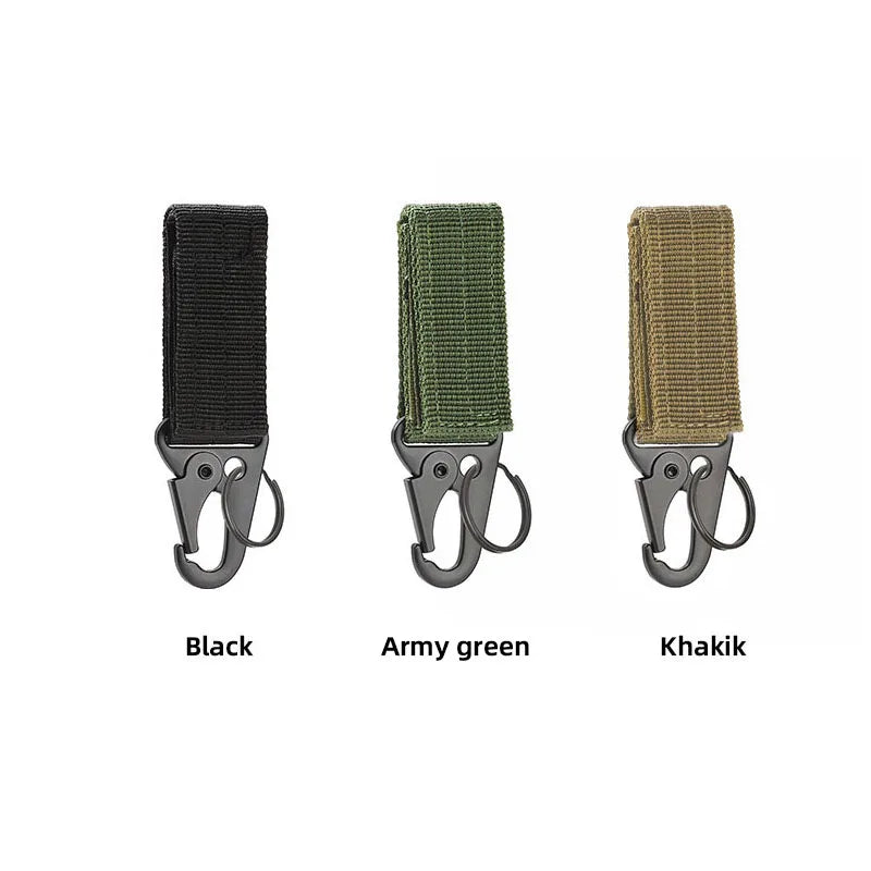 Carabiner High Strength Nylon Key Hook Military Webbing Buckle Hanging System Belt Buckle Hanging Camping Metal Accessories