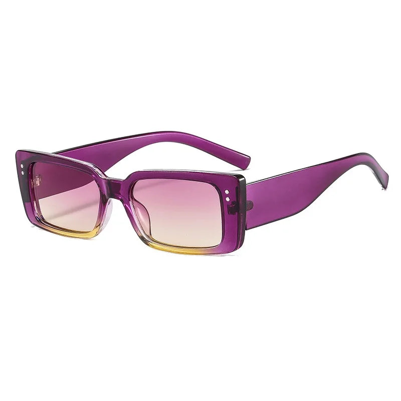Small Rectangle Sunglasses Women Vintage Brand Designer Men Square Sun Glasses Shades Female UV400 Oculos Eyewear