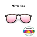 VIVIBEE Men Polarized Lens Flip Up Clip on Sunglasses Women Photochromic Oversized Driving Sun Glasses UV400 Gradient Clips
