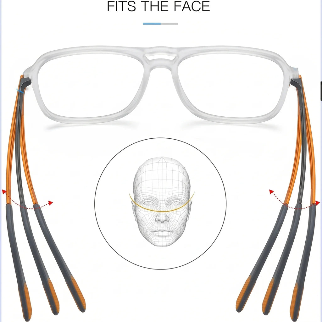 Men Women Square Reading Glasses Ultralight Classic Large Frames Luxury Designer Brand Eyewear Comfortable Wear Stylish Glasses
