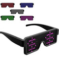 LED Glasses Light Up Dynamic Party Favor Glasses Festival Christmas USB Rechargeable LED Rave Glowing Flashing Glasses