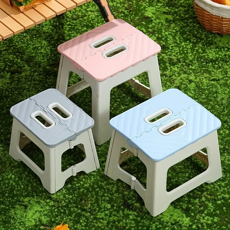Extra Large Non Slip Folding Step Stool Lightweight 310lbs Capacity ABS Plastic for Home Bathroom Kitchen