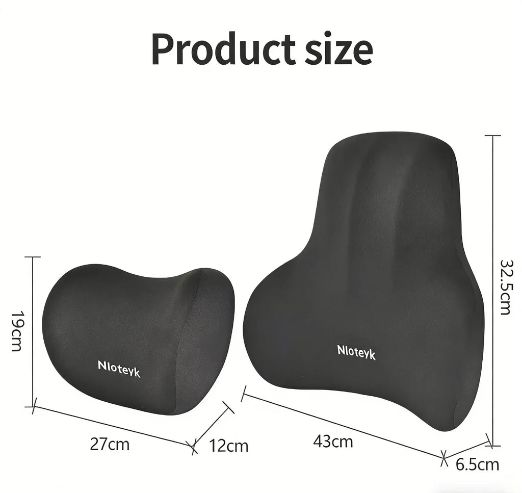 Memory Foam Car Neck Cushion Car Lumbar Support For Car Supplies Universal Neck Pillow Waist Cushion Car Seat Car Accessories