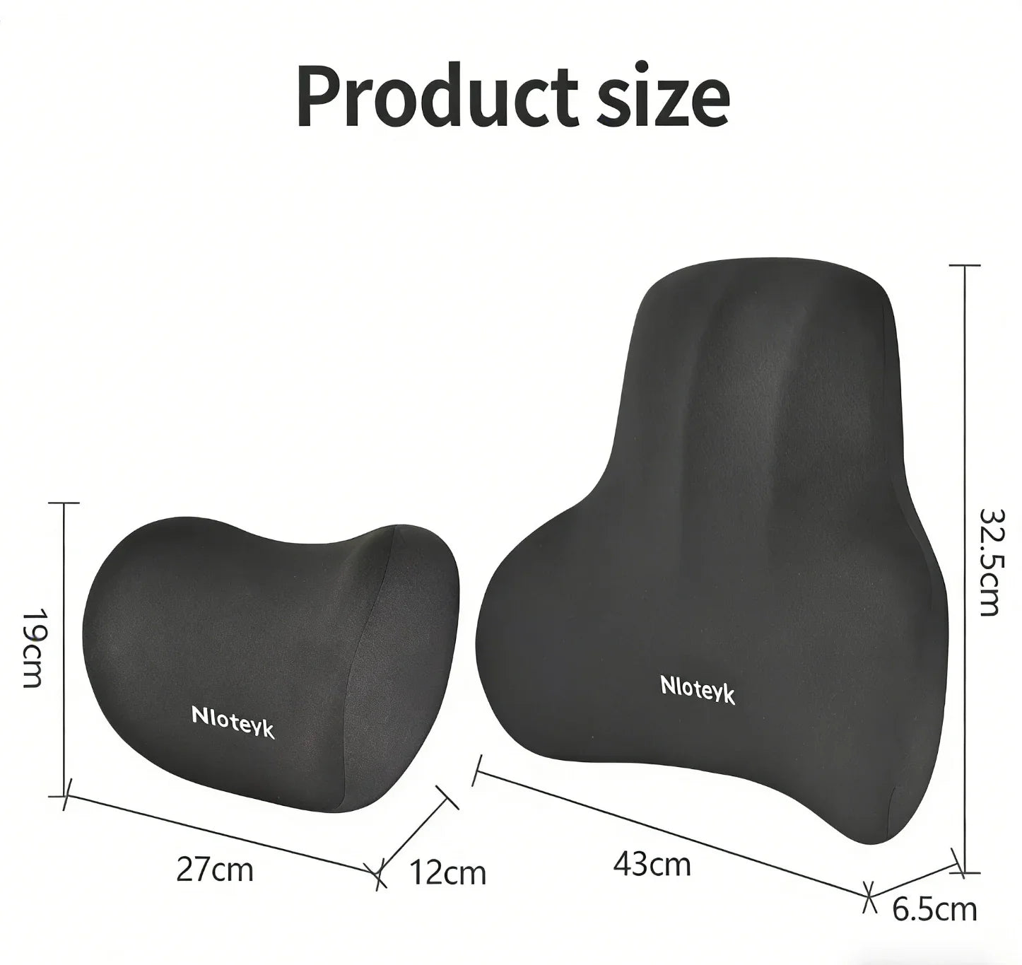 Memory Foam Car Neck Cushion Car Lumbar Support For Car Supplies Universal Neck Pillow Waist Cushion Car Seat Car Accessories