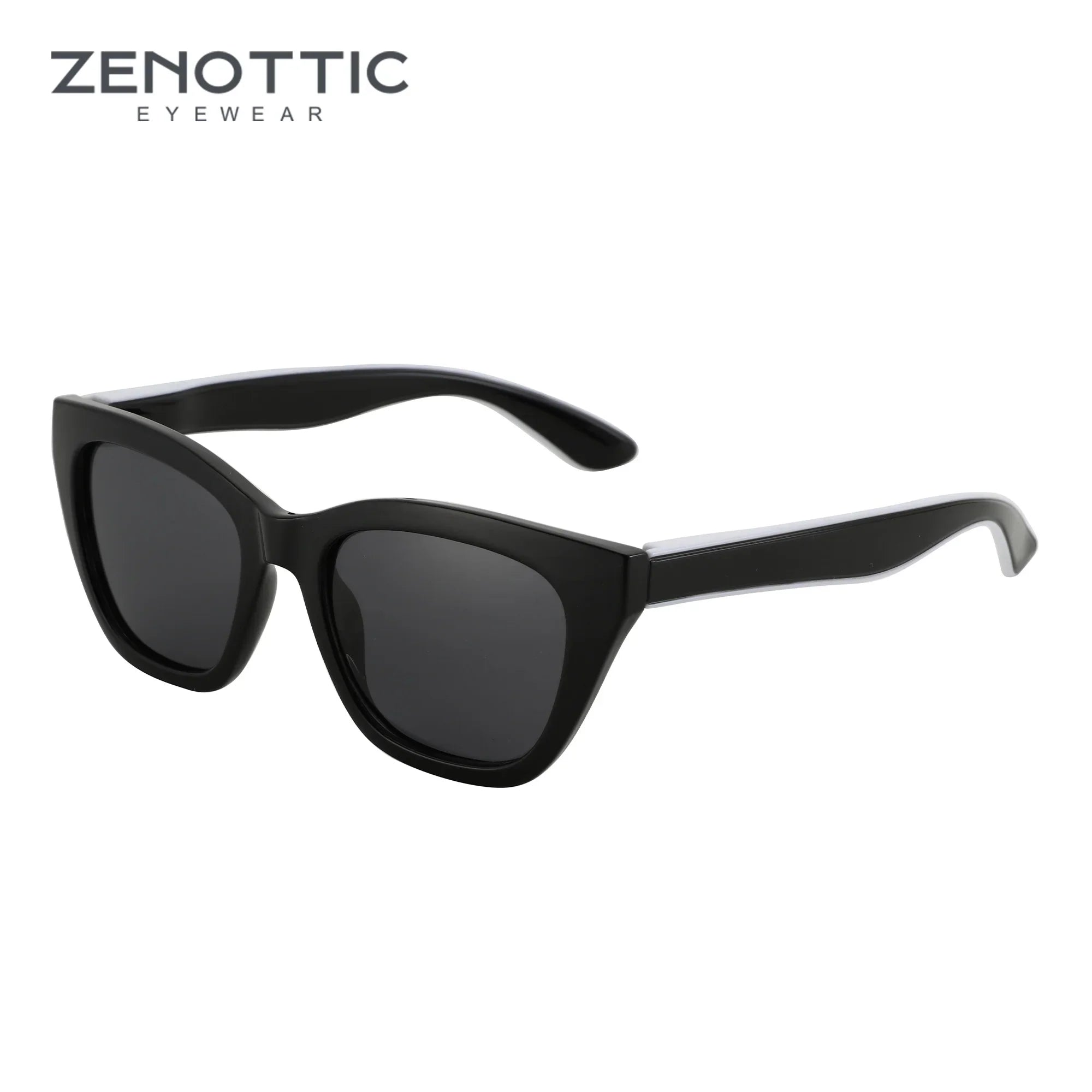 ZENOTTIC Square Polarized Sunglasses 2026 Fashion Women Thick Frame UV400 Protection Sun Glasses for Ladies Shopping Gif