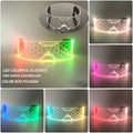 Cyberpunk LED Light Up Glasses Futuristic Luminous Unisex Eyewear Cool Glowing Glasses For Cosplay Bar Rave Club Halloween Party