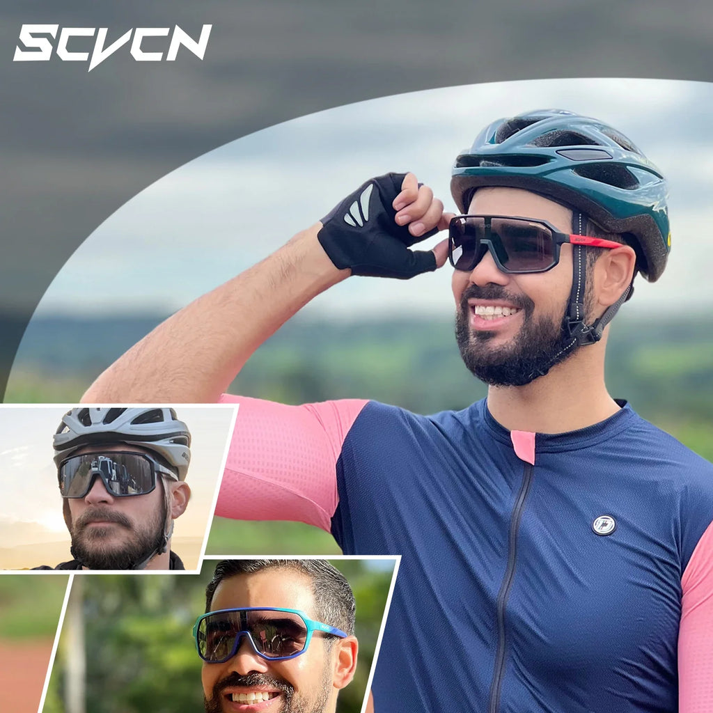Photochromic Cycling Glasses Men Women Outdoor Sports Mtb Bicycle Sunglasses UV400 Protection Safety Bike Running Goggles