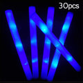 20/30/60Pcs LED Foam Glow Sticks 3 Modes Colorful Flashing Glow Stick Glow in The Dark Party Supplies Wedding Raves Concert