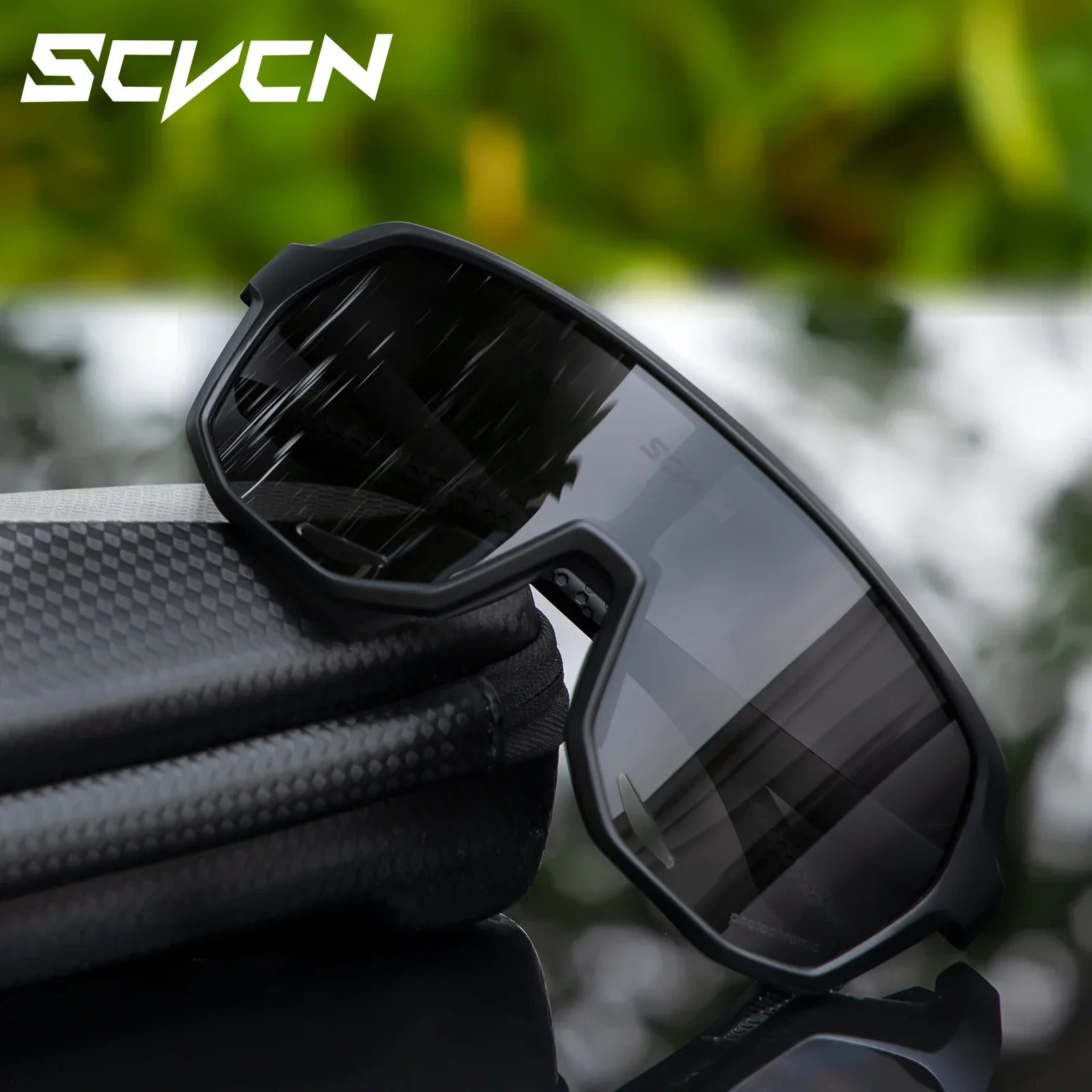 Scvcn Photochromic Sunglasses Cycle Glasses for Men Sun Mountain Bike Bicycle Cycling Eyewear Goggles Sports UV400 Polarized MTB