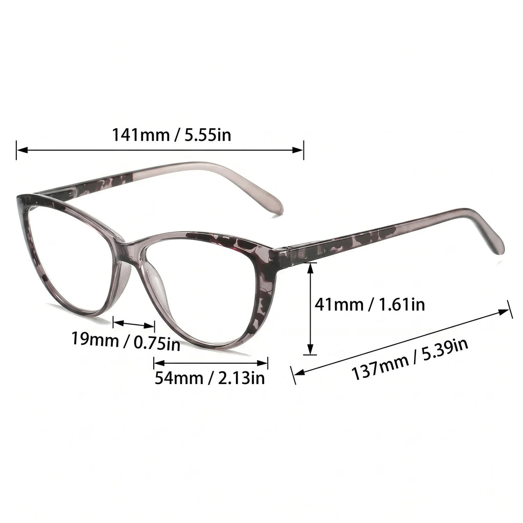 Floral Cat Eye Reading Glasses, Lightweight And Casual For Daily Use, Versatile Decorative Glasses For Both Men And Women