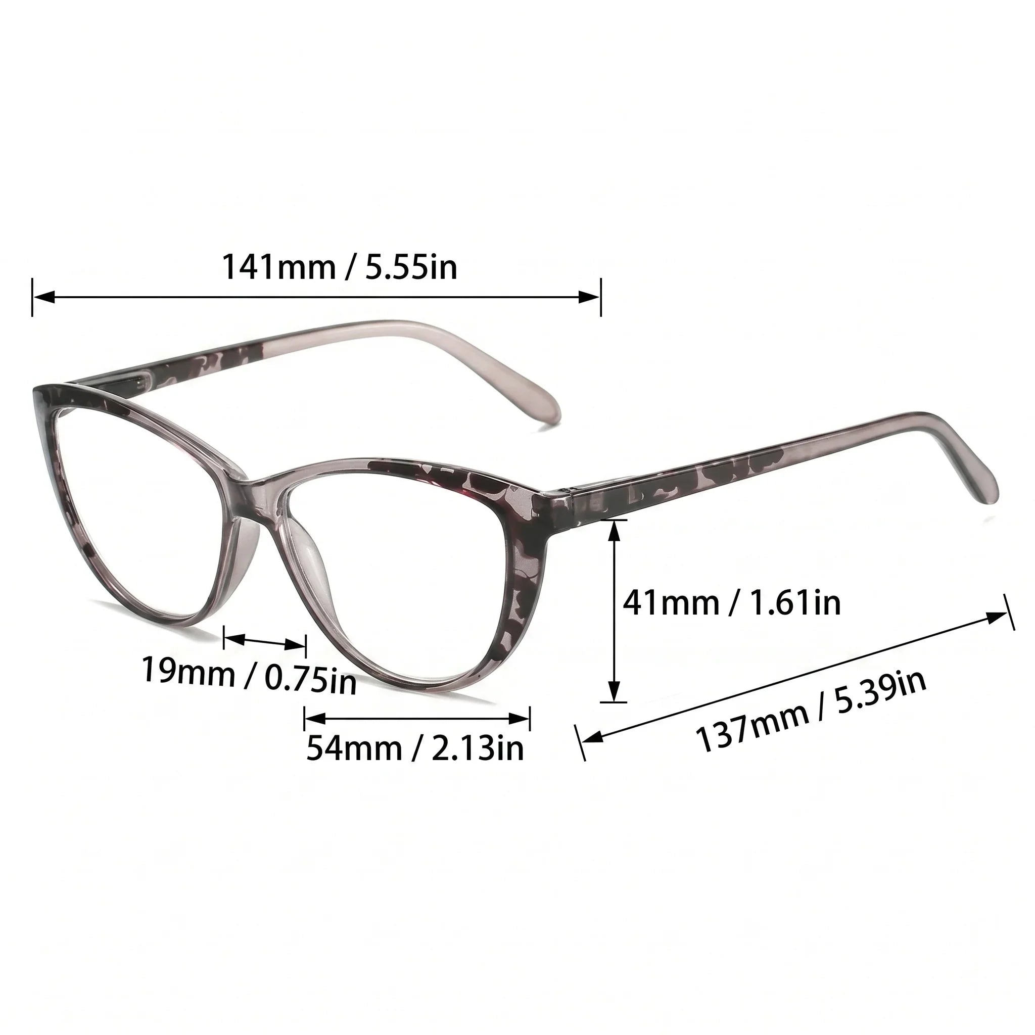 Floral Cat Eye Reading Glasses, Lightweight And Casual For Daily Use, Versatile Decorative Glasses For Both Men And Women
