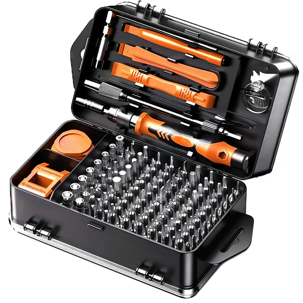 Upgraded 115 in 1 Screwdriver Set High Hardness Strong Magnetic Multifunctional Full Disassembly Tools with Special Shape Bits