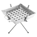 Goture 1pc Portable Stainless Steel Foldable BBQ Grill, 1-2 People Charcoal Stove for Camping Picnic & Outdoor