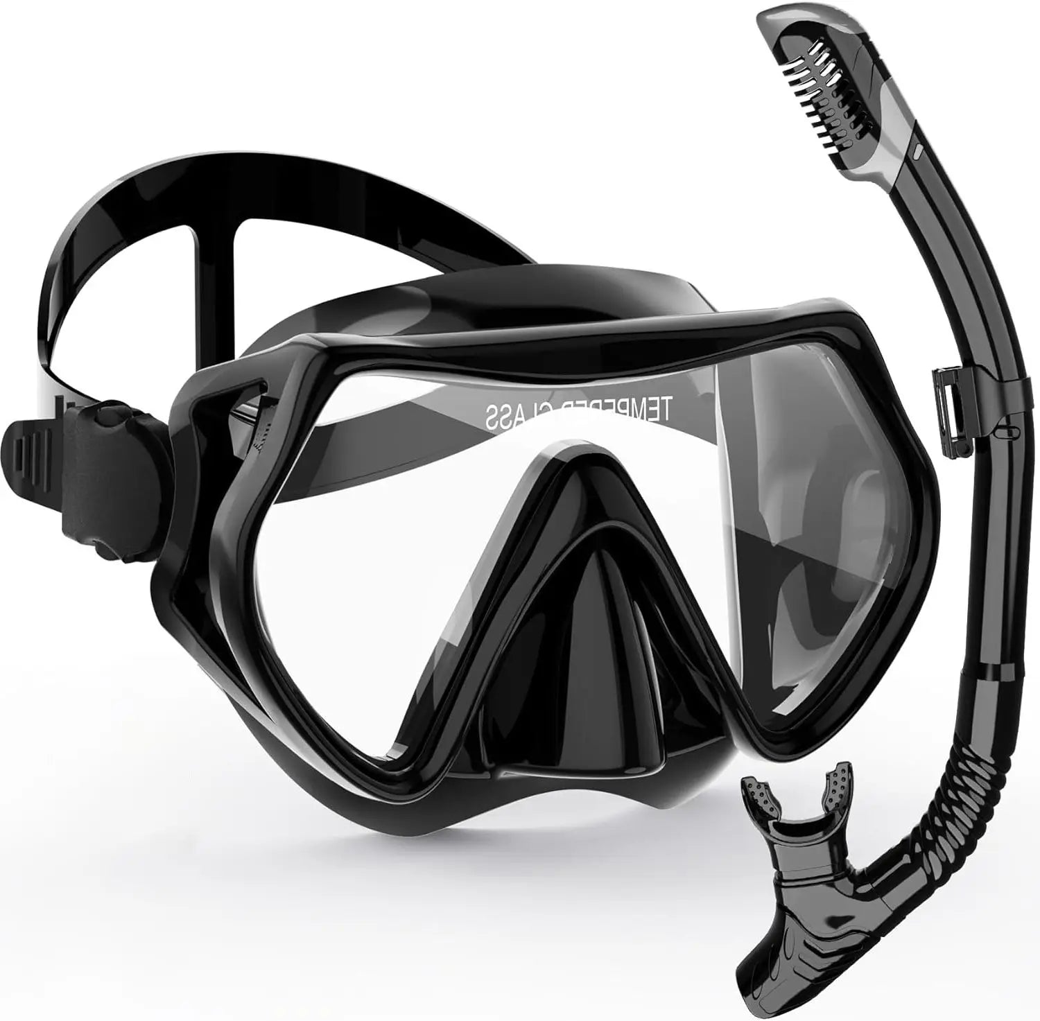 Diving Mask Snorkeling Set - Silicone Swimming Glasses - Snorkeling Tube - For Adult Snorkeling Only