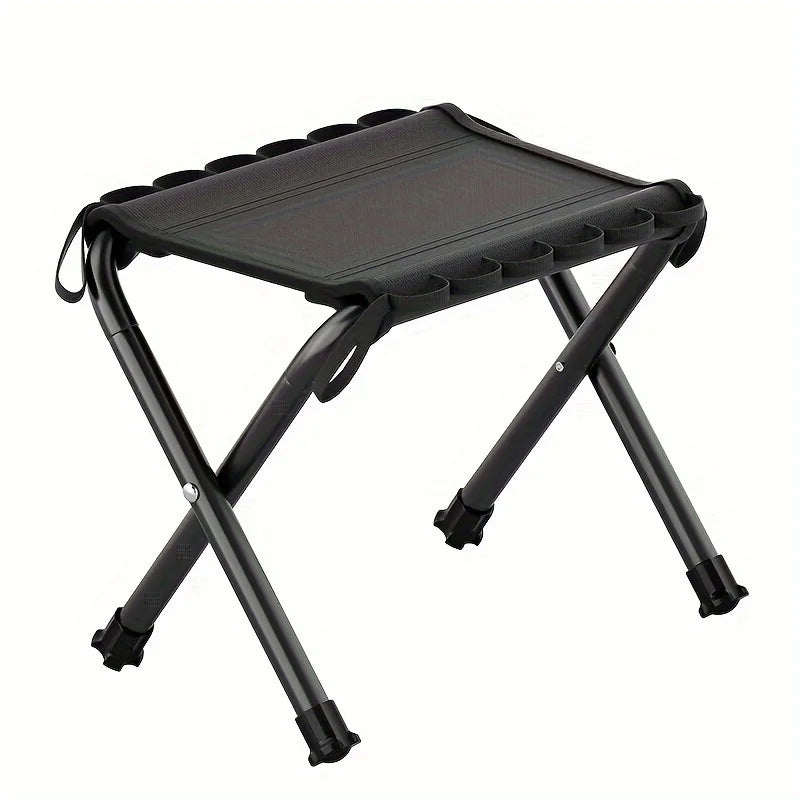Load-bearing 286.6 pounds, hanging folding stool, outdoor camping portable stool, folding chair, fishing and picnic dual-purpose