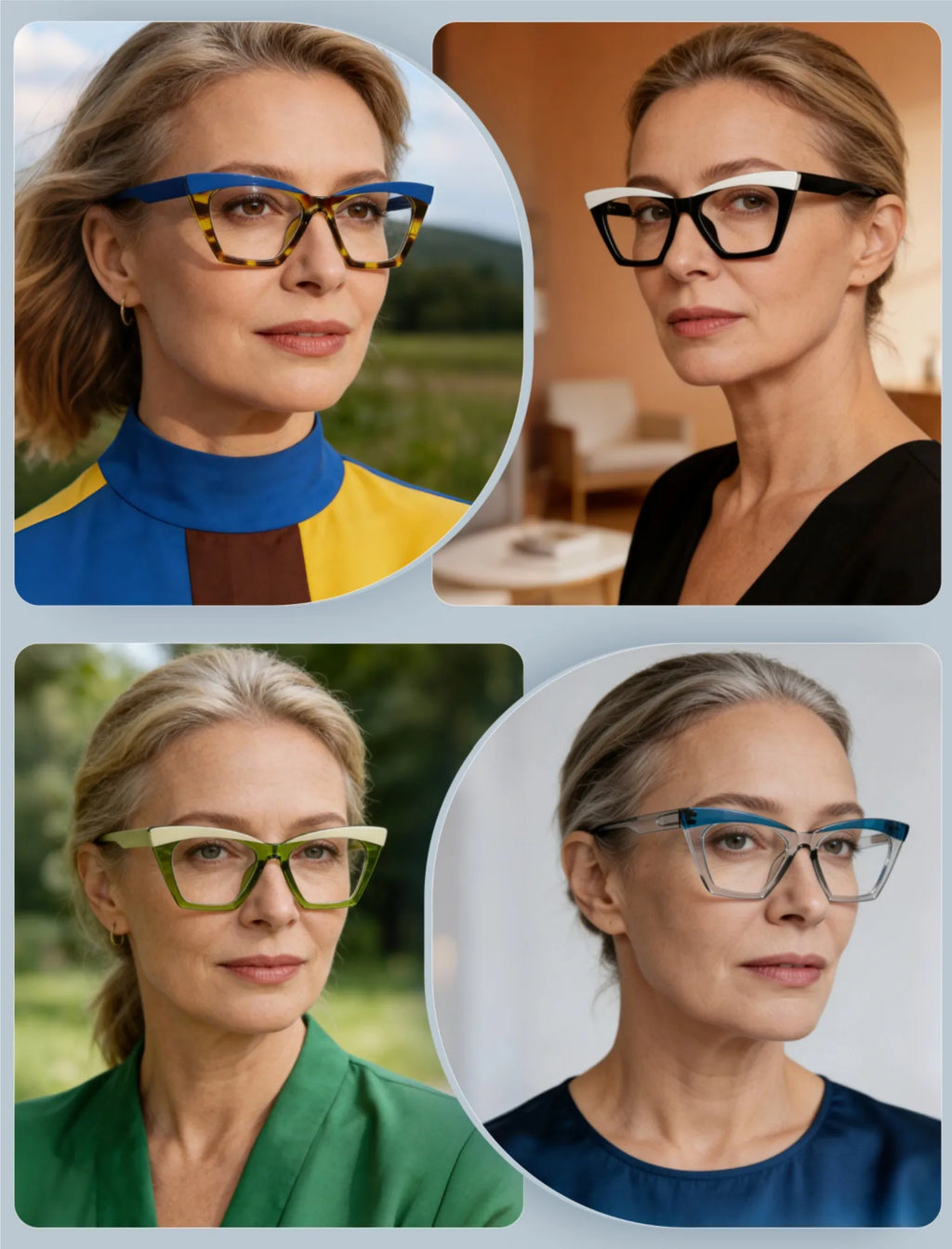 Oversized Reading Glasses for women Large Readers Cateye Blue Light Blocking extra wide Anti UV/Eyestrain Fashion xl Cheaters