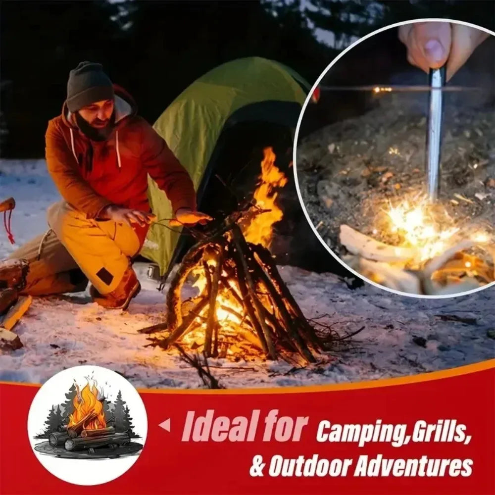 Natural Wax Wood Fire Starter Sticks 30/60/100Pcs for BBQ, Fireplace, Chimney Oven, Charcoal Lighter, Outdoor Camping