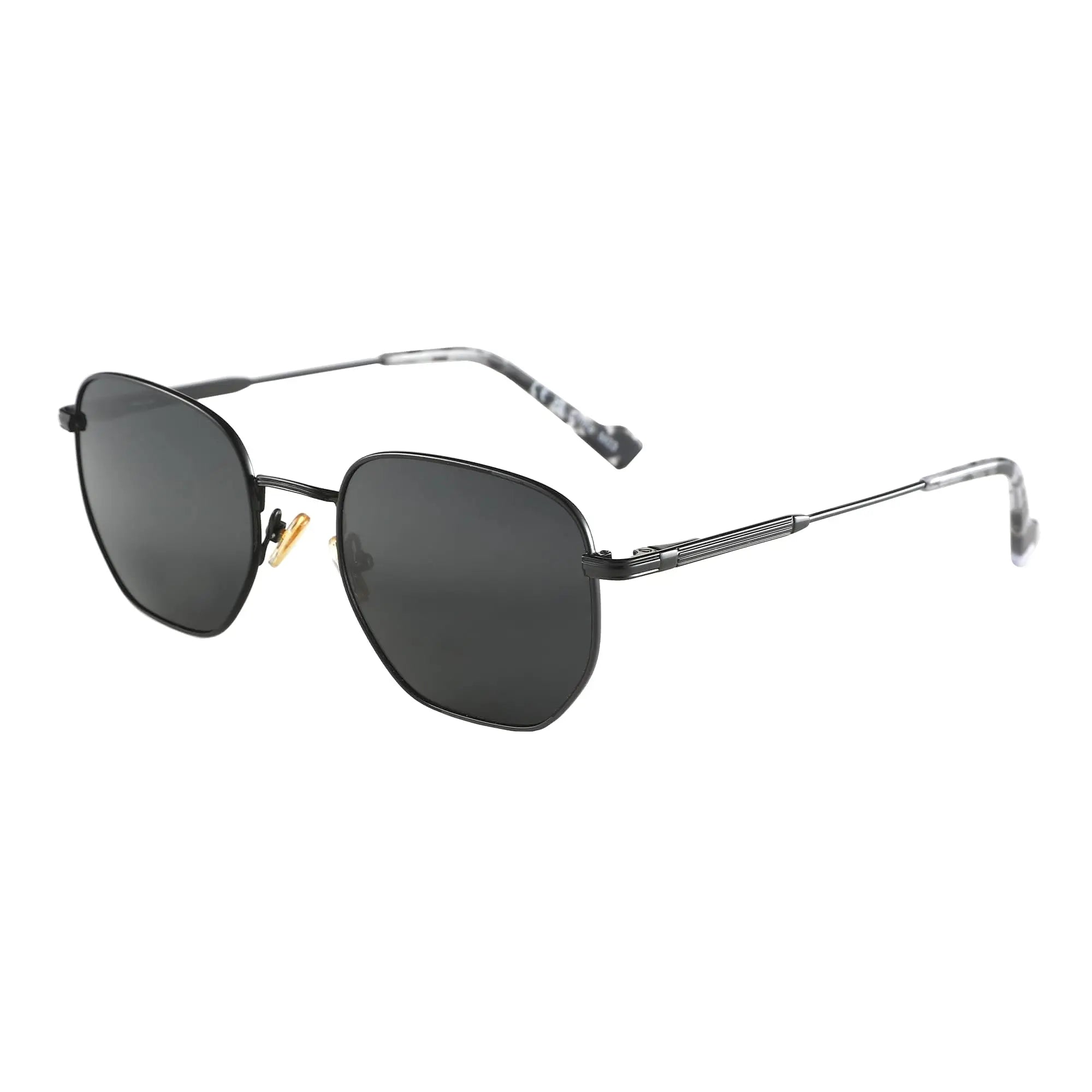 ZENOTTIC Hexagon Polarized Retro Sunglasses for Men Women-Vintage Metal Frame Design UV Protection Trendy Fashion Shades