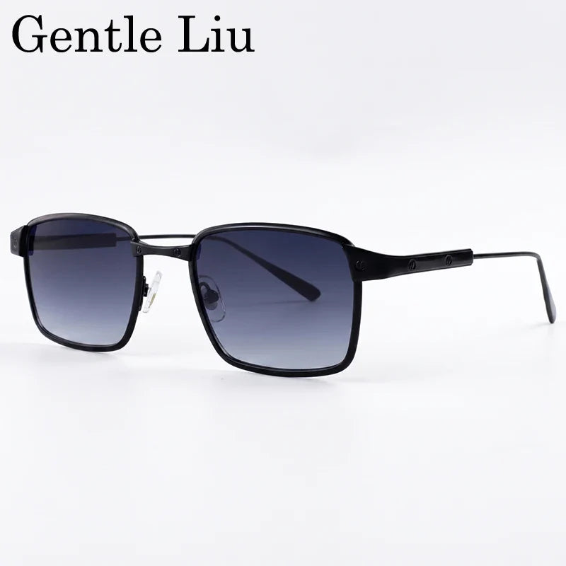 Steampunk Square Sunglasses Men 2026 Luxury Brand Designer Metal Frame Vintage Sun Glasses Punk Driving UV400 Eyewear Male Shade