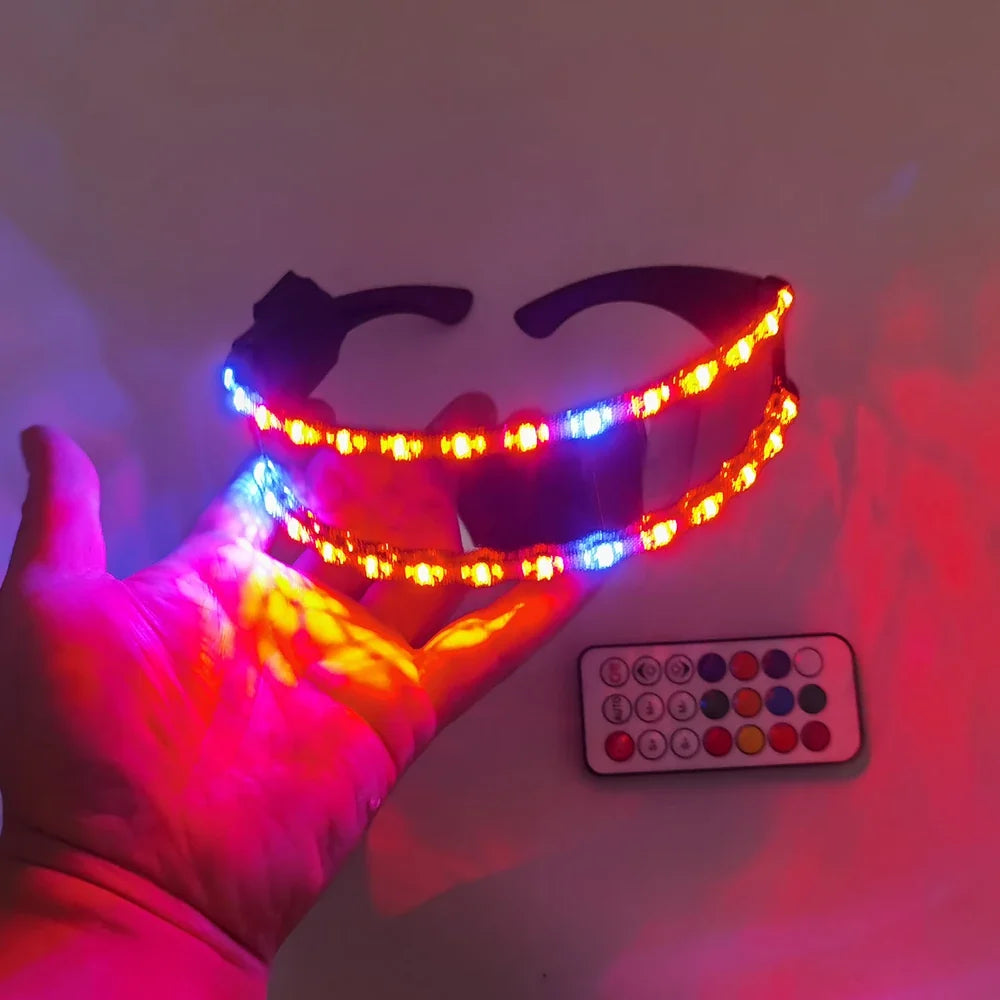 LED Glasses Sunglasses Goggles For Party Dancing Glowing LED Mask Rave Glasse EDM Party DJ Stage