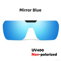 VIVIBEE Non Polarized Flip Up Clip On Sunglasses for Car Driving Dark Anti Glare Lens Shades See Digital Screen Sun Glasses