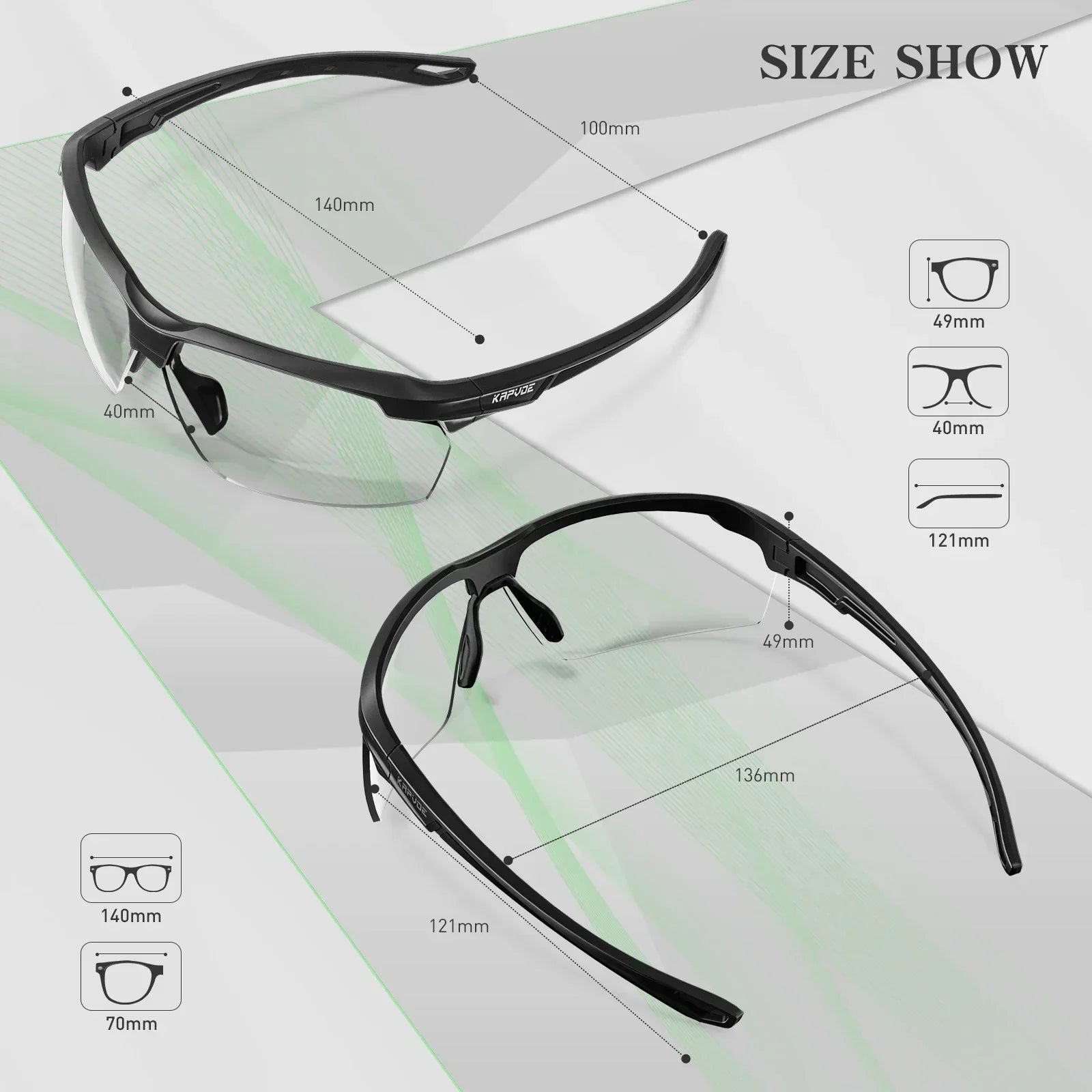 SCVCN Photochromic Bike Glasses UV400 Men Women Cycling Sunglasses MTB Mountain Outdoor Sports Eyewear Driving Fishing Camping