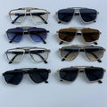 Steampunk Polygon Sunglasses Men 2026 Luxury Brand Designer Metal Frame Square Double Bridge Sun Glasses Vintage Driving Shades