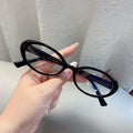 Fashionable and Simple Women's Retro Small Oval Glasses with Anti-Blue Light Ultra-Light and Comfortable Frame