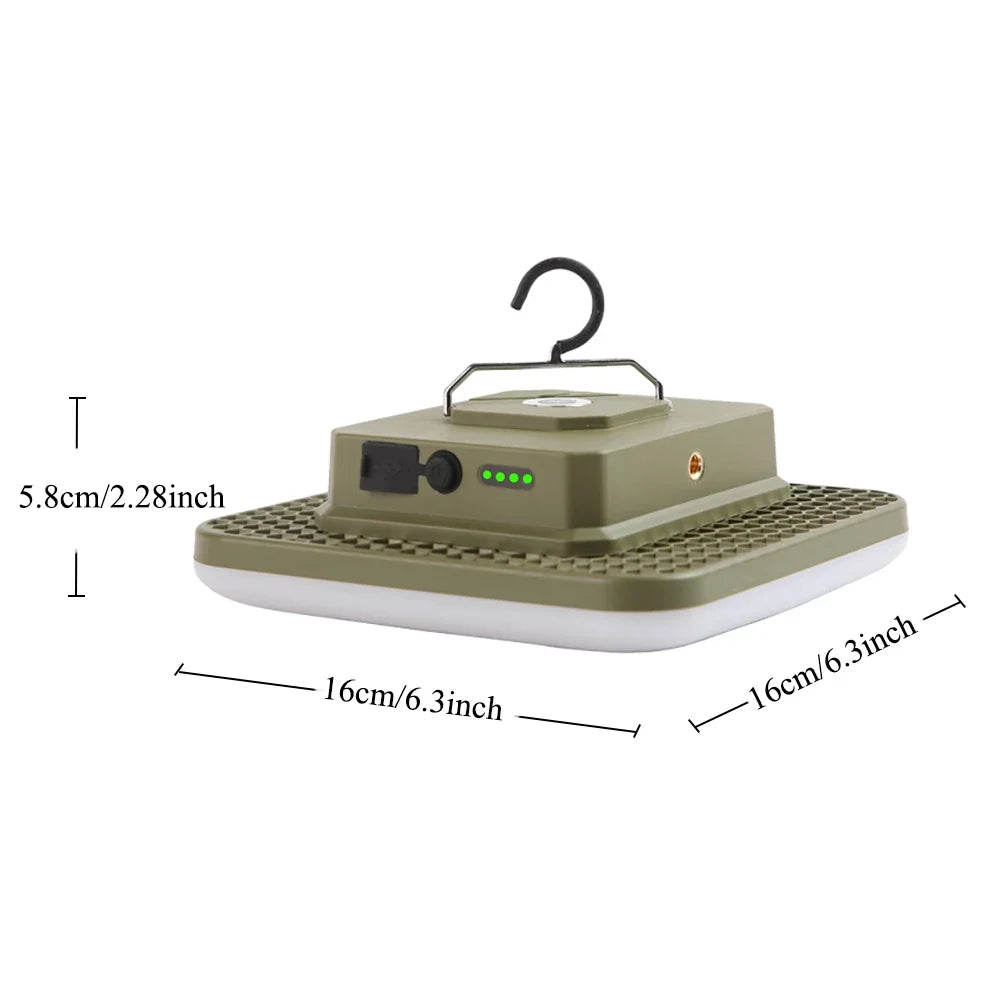 18000mAh 100W Rechargeable LED Camping Lantern Strong Light Magnetic Portable Torch Tent Light Emergency Work Maintenance Light