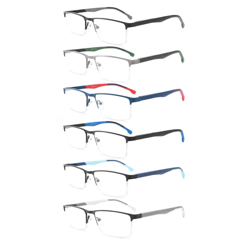 2025 NEW Men Blue light blocking Reading Glasses for Women Metal Frame Readers Magnifier Presbyopia Lens Eyewear +0.75~3.0
