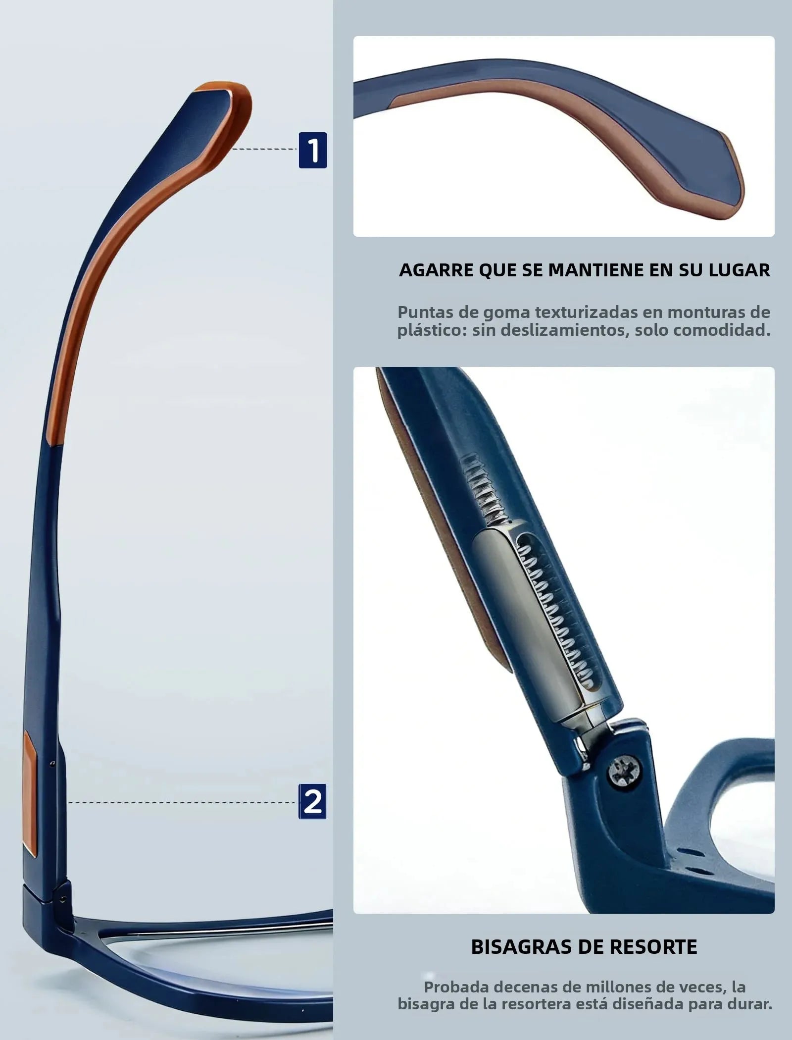 Oversized Reading Glasses for Men&Women,Large Readers Rubber Temple with Spring Hinge,Wide Blue Light Blocking Anti UV/Eyestrain