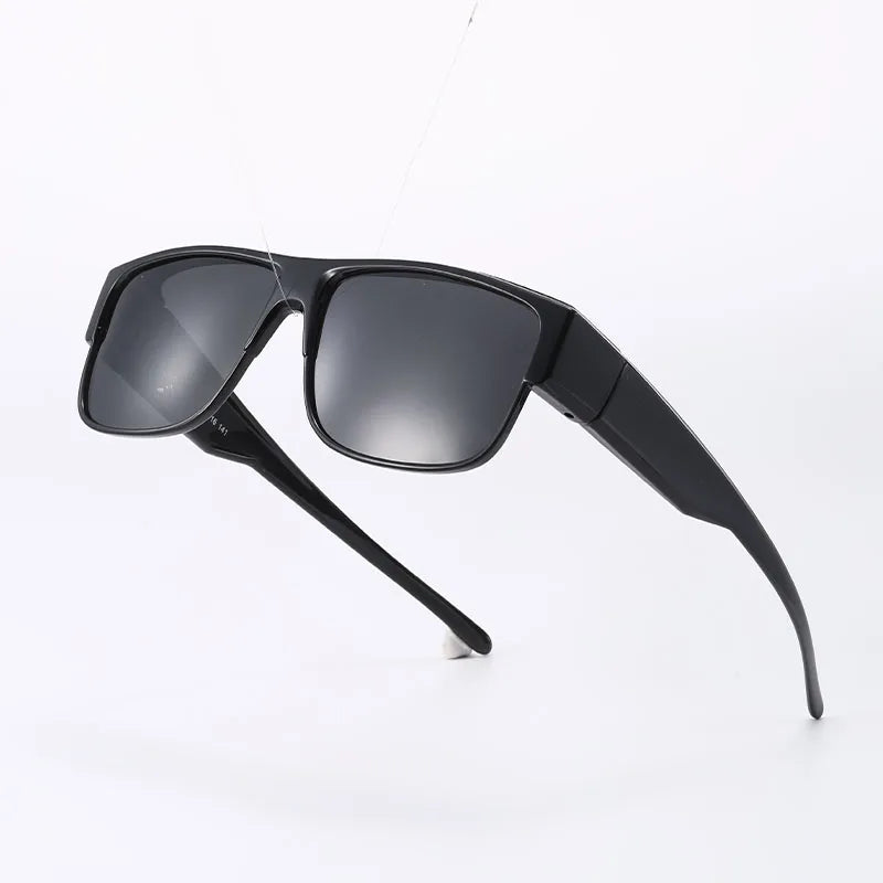 Fit Over Polarized Sunglasses for Men Women, Wrap Around UV400 Protection Eyewear for Driving & Outdoor Use