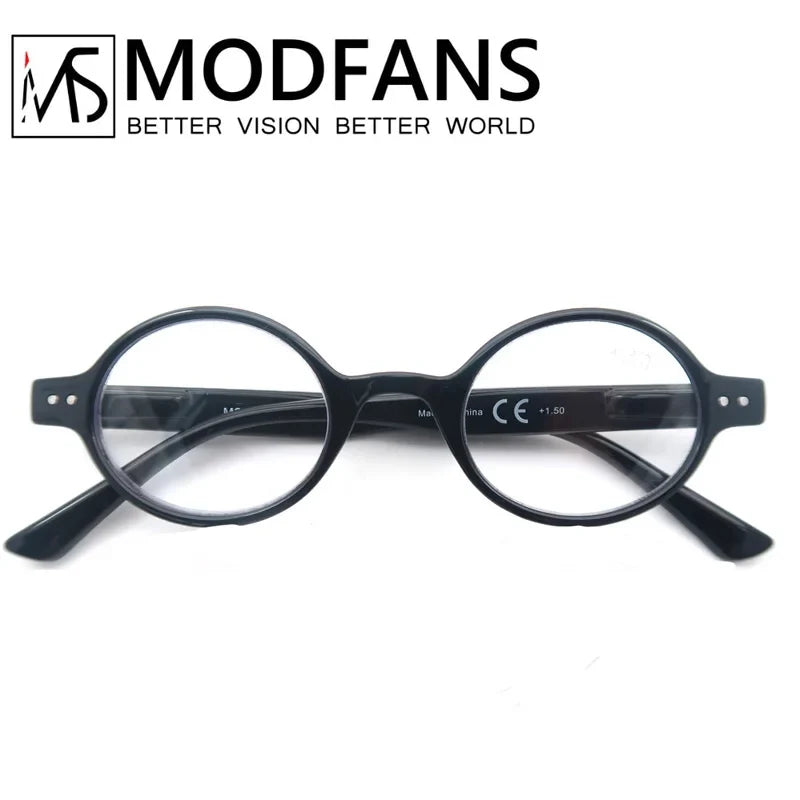Women Round Classic Frame Presbyopic Glasses for Reading Men Reading Glasses Lightweight Spring Hinge with Diopter +1.0 to +4.0