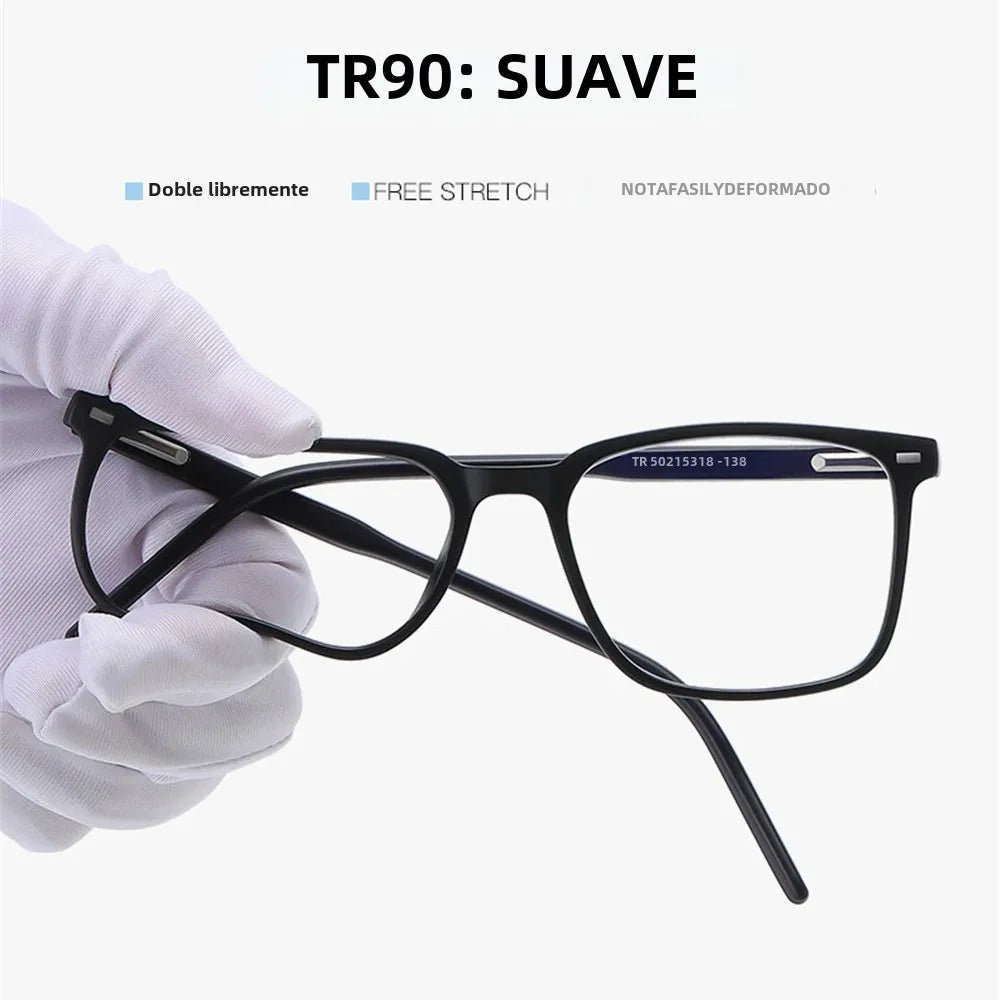 VIVIBEE 2026 Square Blue Light Blocking Glasses Men TR90 Light Frame Anti Blue Ray Eyeglasses Women Classic Computer Eyewear