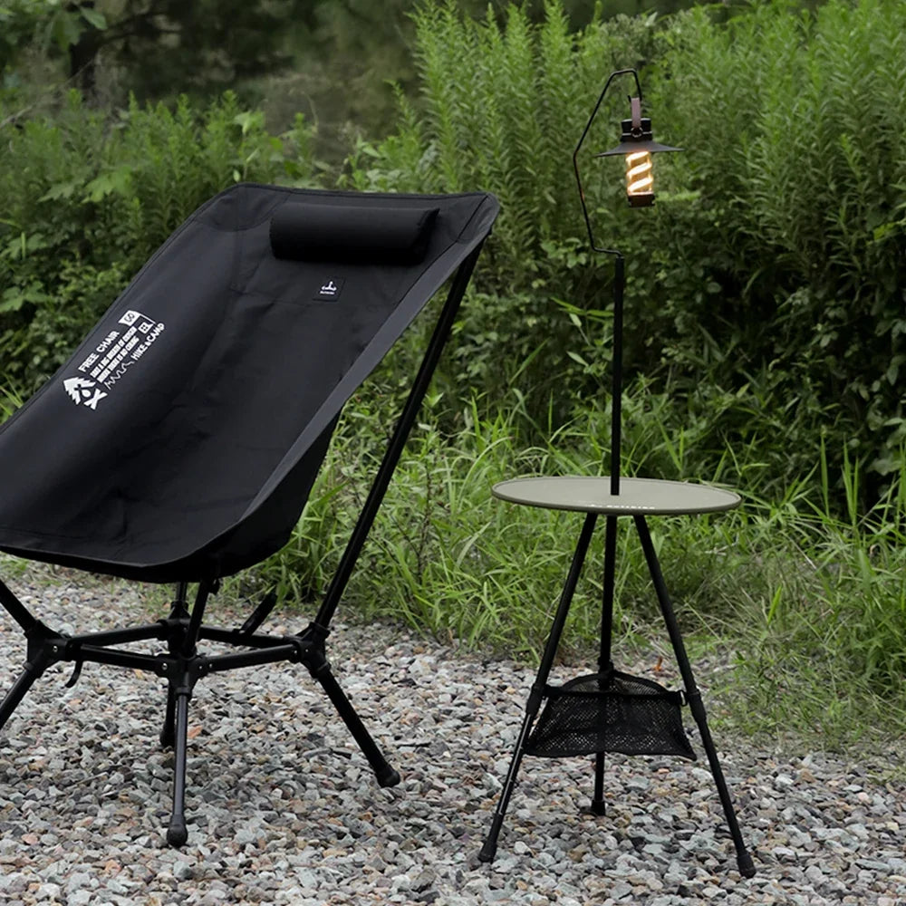 Defthike Camping Folding Lift Removable Multi Unit IGT Table Light Stand Portable Camp Grill Table Outdoor Picnic Table