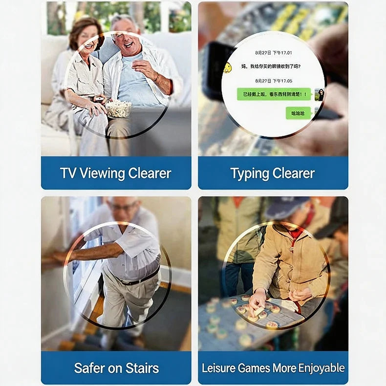 Anti Blue Light Progressive Multifocus Photochromic Reading Glasses, Dual Focus Near Far Vision Variable Focus Presbyopic Glasse