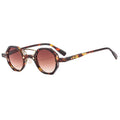 Vintage Small Round Women Sunglasses Fashion Clear Ocean Lens Shades UV400 Men Rivets Sun Glasses Oculus